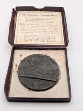 "RMS Lusitania", Deutsche Medaille (Original Replik Gussmedaille) 1915 in Box