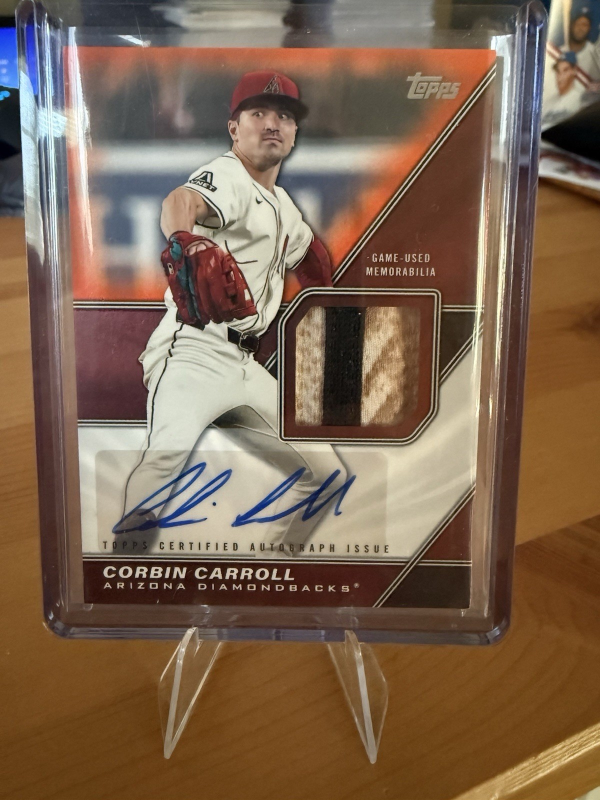 2026 Topps Series 2 - Corbin Carroll Game-Used Patch Auto Orange /25