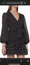 KEEPSAKE THE LABEL Call Me Mini WOMENSDress Black with White Polka Dots Small.