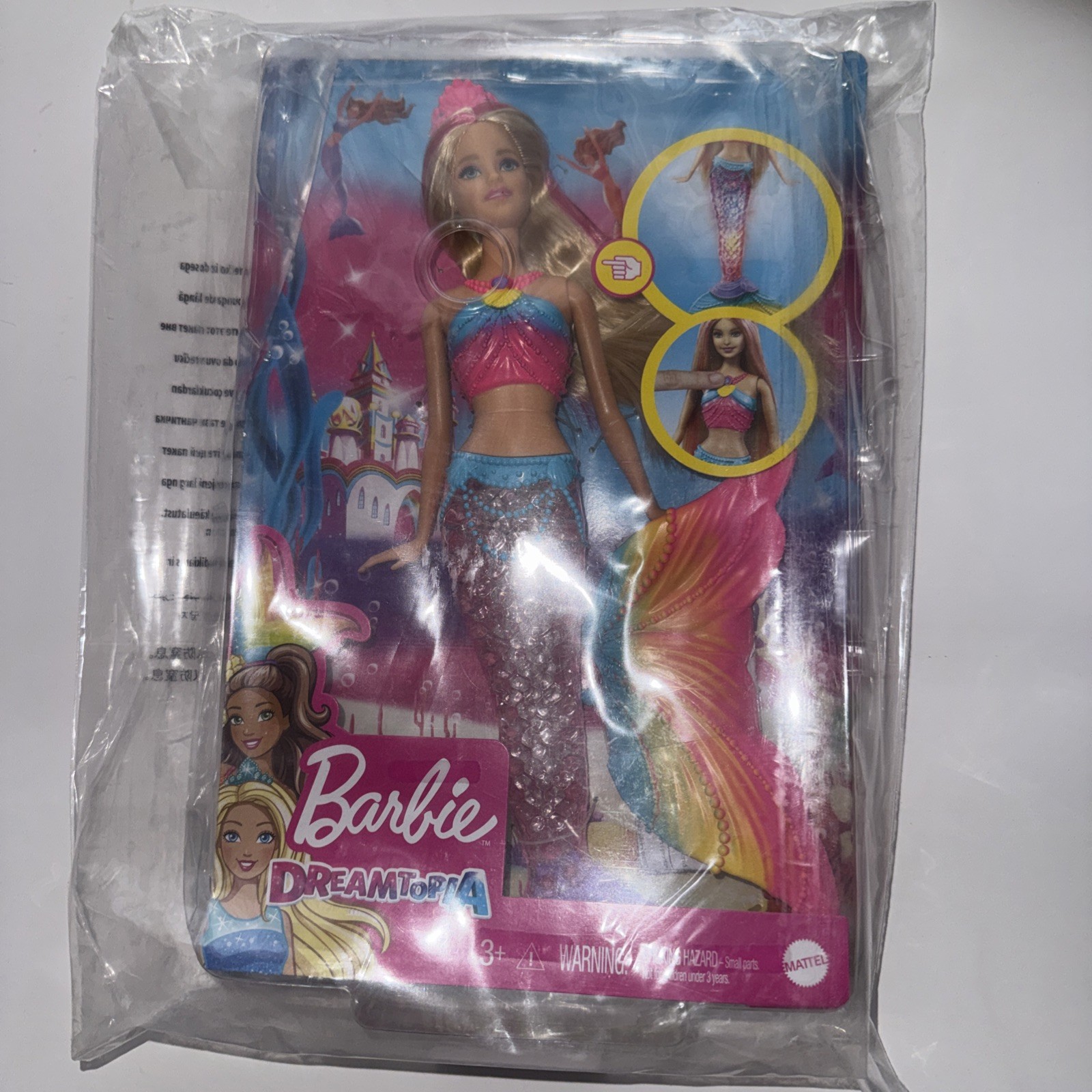 Barbie Dreamtopia RAINBOW LIGHTS Mermaid Doll Blonde w/ Ligh
