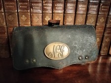 1872 Pattern post-Civil War Leather Cartridge Box with Brass Plate