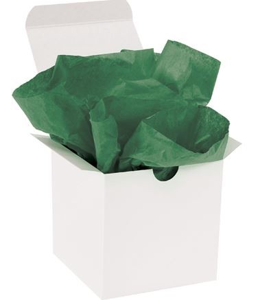 20 x 30" Holiday Green Gift Grade Tissue Paper-Case of 480 Sheets