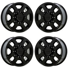 18 Gmc Sierra 2500 3500 Gloss Black Wheels Rims Oem Set 4 5502