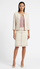 Chanel Dress Suit Jacket Blazer Skirt Tank Beaded Bombay 2012A Sz 38 S Fairycore