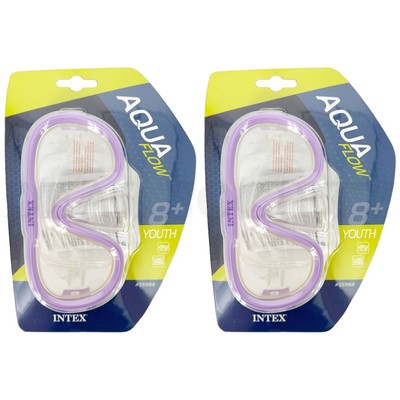 Intex Aqua Flow 8+ Youth Sea Scan Swim Mask Swim Goggles Lot of 2