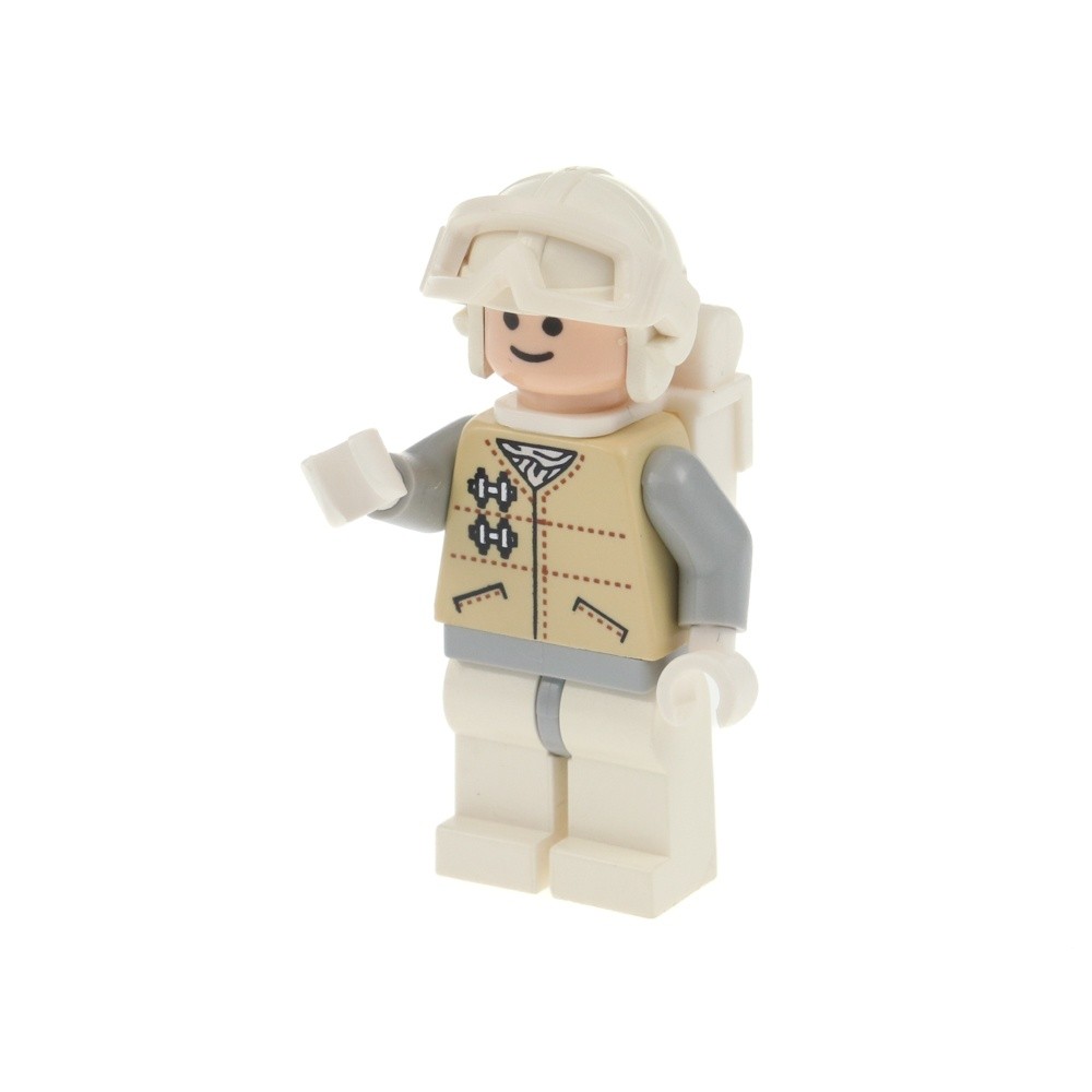 1X Lego Minifigure Star Wars Hoth Rebel Backpack Ski Goggles Helmet White SW0252