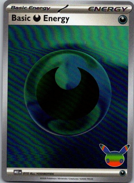 Basic Darkness Energy 015 Common 30TH Pokemon Near Mint