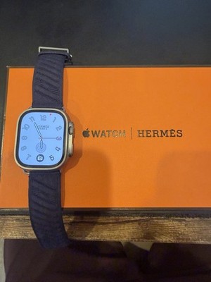 Apple Watch Hermès 49mm Ultra 2 Bleu Nuit En Mer  Cellular W/ Extra Hermès Band