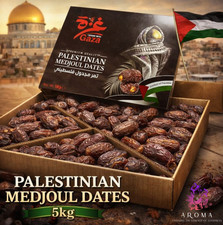 Premium Palestinian Medjoul Dates King of Dates Authentic Dark Ramadan Gift 5kg 9.80 per kilo