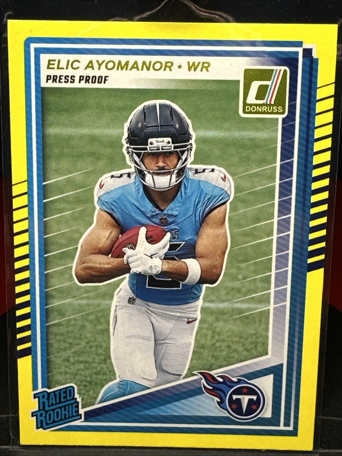 2025 Panini Donruss Elic Ayomanor Press Proof Yellow #339