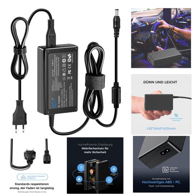 24V Netzteil Ladegerät Kompatibel für Logitech Racing Wheel Xbox 360 USB