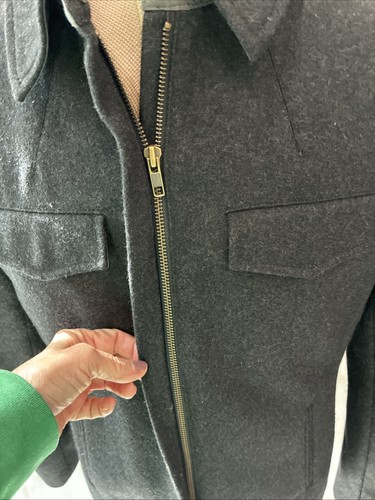 Calvin Klein Jacket Mens Medium Charcoal Wool Blend Urban Classic Quiet Luxury - Picture 5 of 14