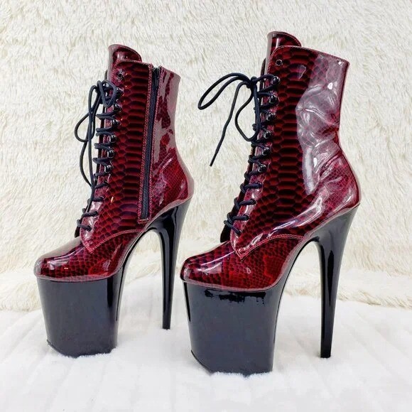 Pleaser Adore Red Snake 7