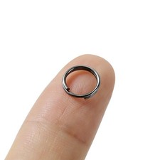 100PCS Small Double Open Jump Rings Stainless Steel Small Key Rings Split Rings