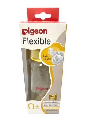 Pigeon Flexible Nursing Feeding Bottle 160ml PPSU Bottle 0+ Months SEALED NEW