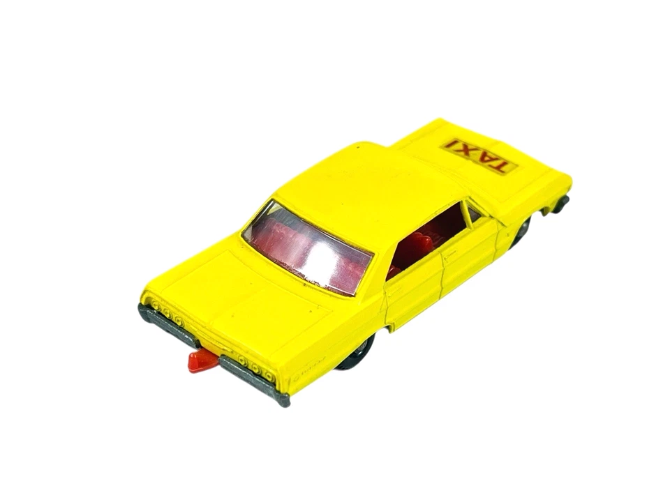 Matchbox Lesney No. Chevy Impala Taxi Cabina Interior 20 Rojo con Caja Estilo E4 Foto 4 de 4