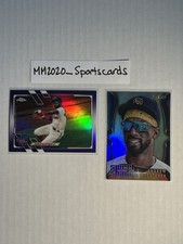 Andrew McCutchen /299 2021 Topps Chrome PURPLE LOGOFRACTOR REFRACTOR & 2022 SS