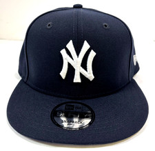 New York Yankees MLB NE Snapback Hat~Dark Navy/White
