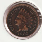 US Rare Old West 1902 Indian Head Penny Coin American Collection Shield Cent USA