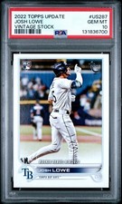 2022 TOPPS UPDATE #US287 JOSH LOWE VINTAGE STOCK PSA 10 Gem mint RC 84/99 made