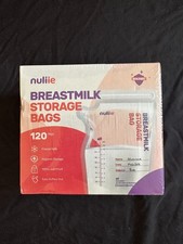 nuliie Breastmilk Storage Bags 120 Count BPA Free Freezer Safe 8oz Sealed-AC158