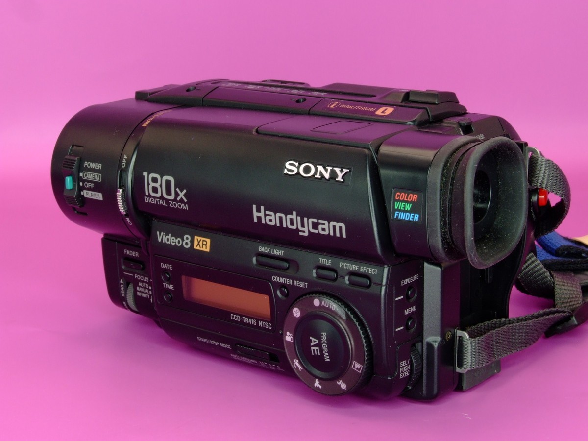 SONY video Hi8 Handycam 本体 Sony Handycam NighShot CCD-TR416 Video 8 XR Camcorder 180x Digital