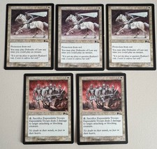 5x White Common - MTG - Urza's Legacy - ENGL - ©1999 M/NM