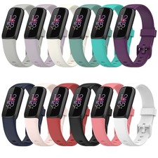 For Fitbit Luxe Wrist Breathable Rubber Bracelet Silicone Sport Strap Band