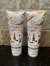 Bath and Body Works Bright Christmas Morning Body Cream x2 NEW 8 oz