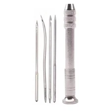 Leather Sewing Awl Set Shoes Repair Punch Stitching Needle Alloy+Copper 100% New