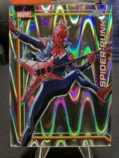 2026 Topps Chrome Marvel Comics SPIDER-PUNK Base Set RayWave Refractor #166 READ