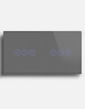 BSEED Smart Dimmer Light Switch Alexa S Life APP 2 Gang 1 Way WiFi