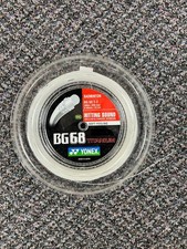 Yonex BG68 Badminton String. 490ft Reel 068mm. White. New Open Reel