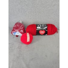 Red Heart Super Saver Yarn Red Acrylic Medium Weight 7 oz 364 yds Craft Knitting