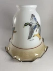 Vintage Milk Glass Lamp Shade Globe Mallard Duck Light Fixture Ceiling Fan