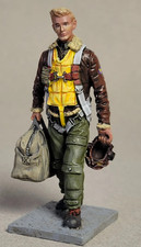 W. Britain - U.S.A.A.F. Heavy Bomber Crewman Walking with Parachute #10207
