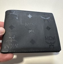 MCM Mens Bifold Wallet Black