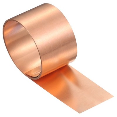 Copper Flashing, 3000x45x0.1mm 99.95% Pure Copper Sheet Roll for DIY Projects