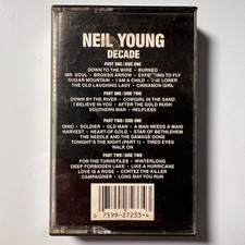 Neil Young   Decade Part Two Only Cassette Reprise 27233-4 VG Rock