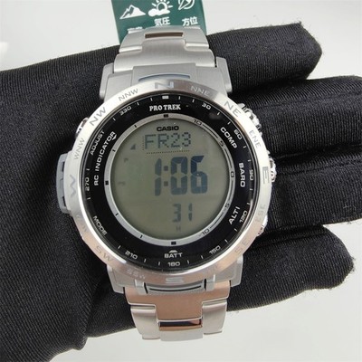 Casio Pro Trek solar radio digital LED date sport watch PRW-35TLD-7JF