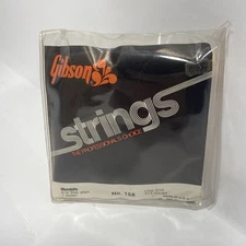 Gibson Mandolin Strings No 158 Loop End .014 Gauge A Strings 6 Count Vintage