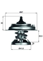 Thermostat KüHlmittel Mahle TX 29 80D FüR Puch Mercedes W124 Ssangyong W463 W461