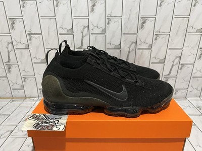 New Nike Air Vapormax 2021 FK Flyknit Black Running Training Workout Shoes 11.5
