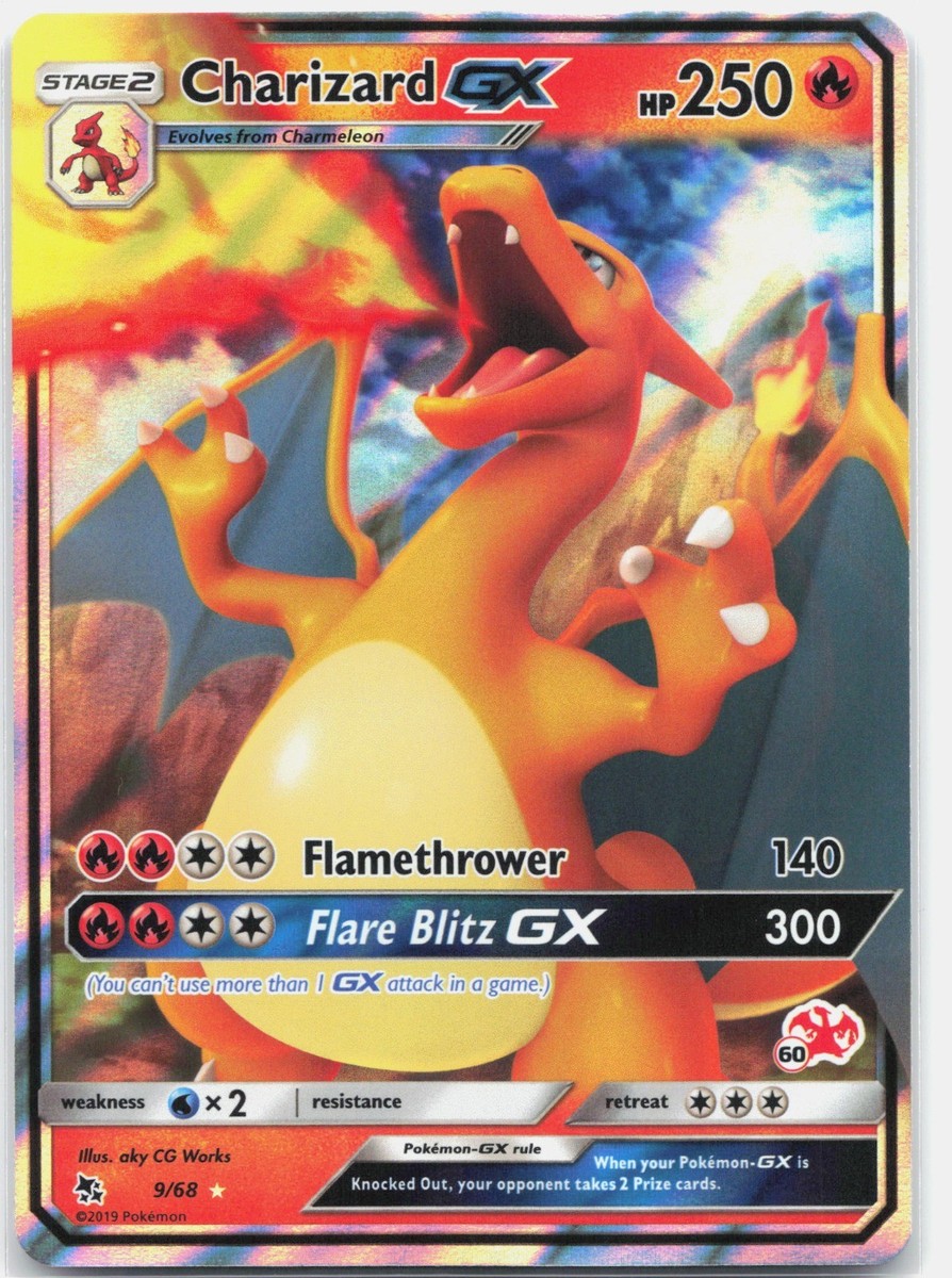 Charizard GX - 9/68 (#60 Charizard Stamped) Promo Battle Academy