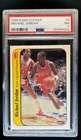 1986-87 Fleer Michael Jordan Stickers Rookie RC #8 Bulls PSA 7