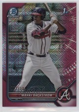 2022 Bowman Mega Box Fuchsia Mojo Refractor 57/199 Mahki Backstrom #BCP-121 10dj