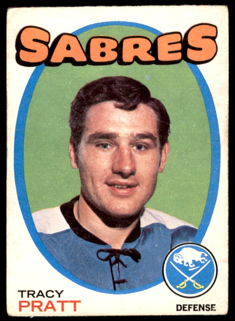 1971-72 OPC  O-PEE-CHEE TRACY PRATT BUFFALO SABRES #107 VG+