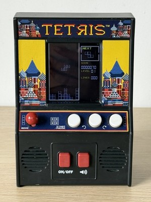 Tetris Mini Arcade Spiel Retro Handheld eingebauter Sound funktioniert