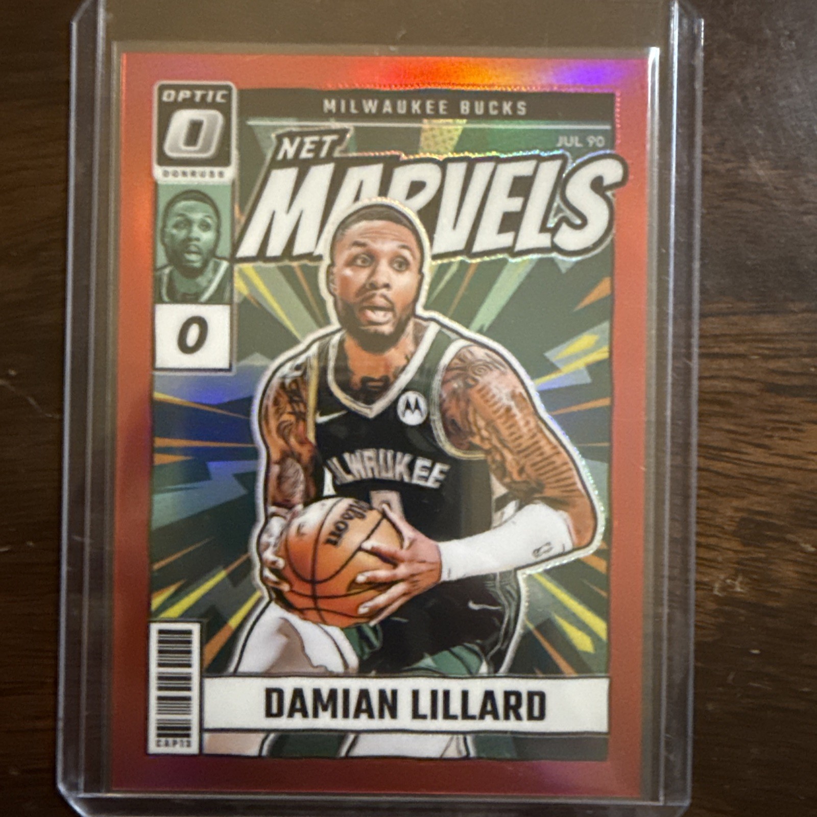 2024-25 Panini Donruss Optic Net Marvels Damian Lillard #20 Red  Prizm /99