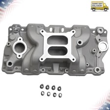 Dual Plane Intake Manifold For Small Block Chevy 305 327 350 400 62-95 High Rise